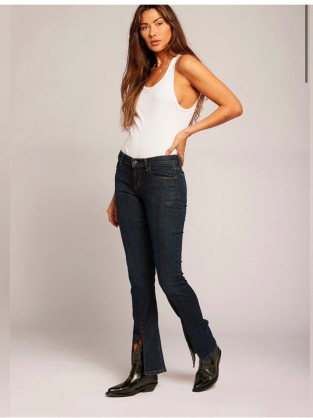 Current Elliot- The Stowaway Low Rise Kick-Flare Jeans - Size 26